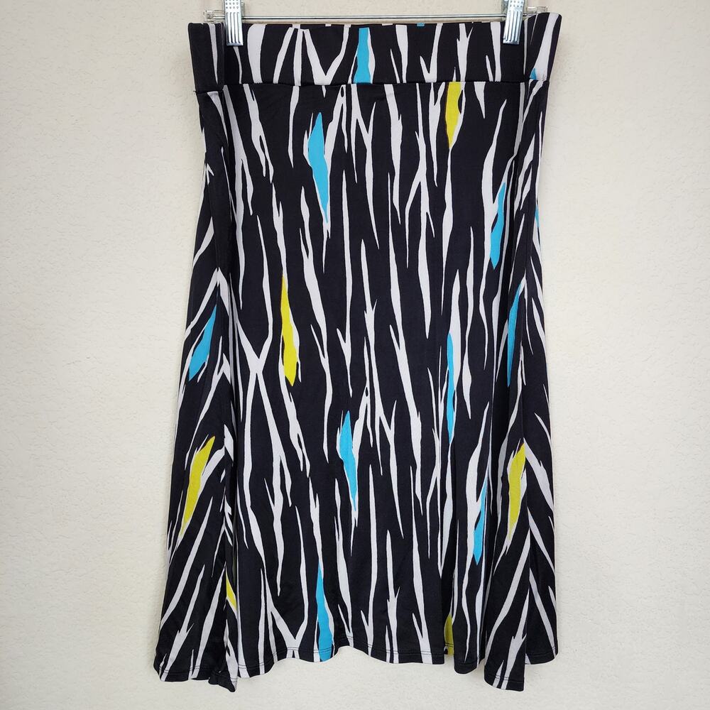 Jones New York Large Black White Skirt